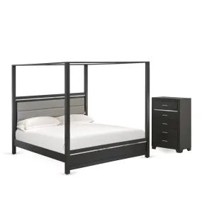 2 Piece Bedroom Set Includes 1 King Bed And A Chest By East West Furniture