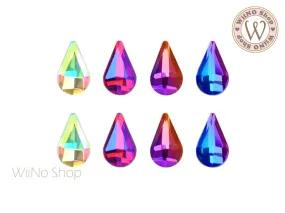 5 x 8mm Drop Flatback Crystal - 5 pcs