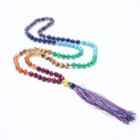 7 Chakra Mala Natural Stone with Tassel