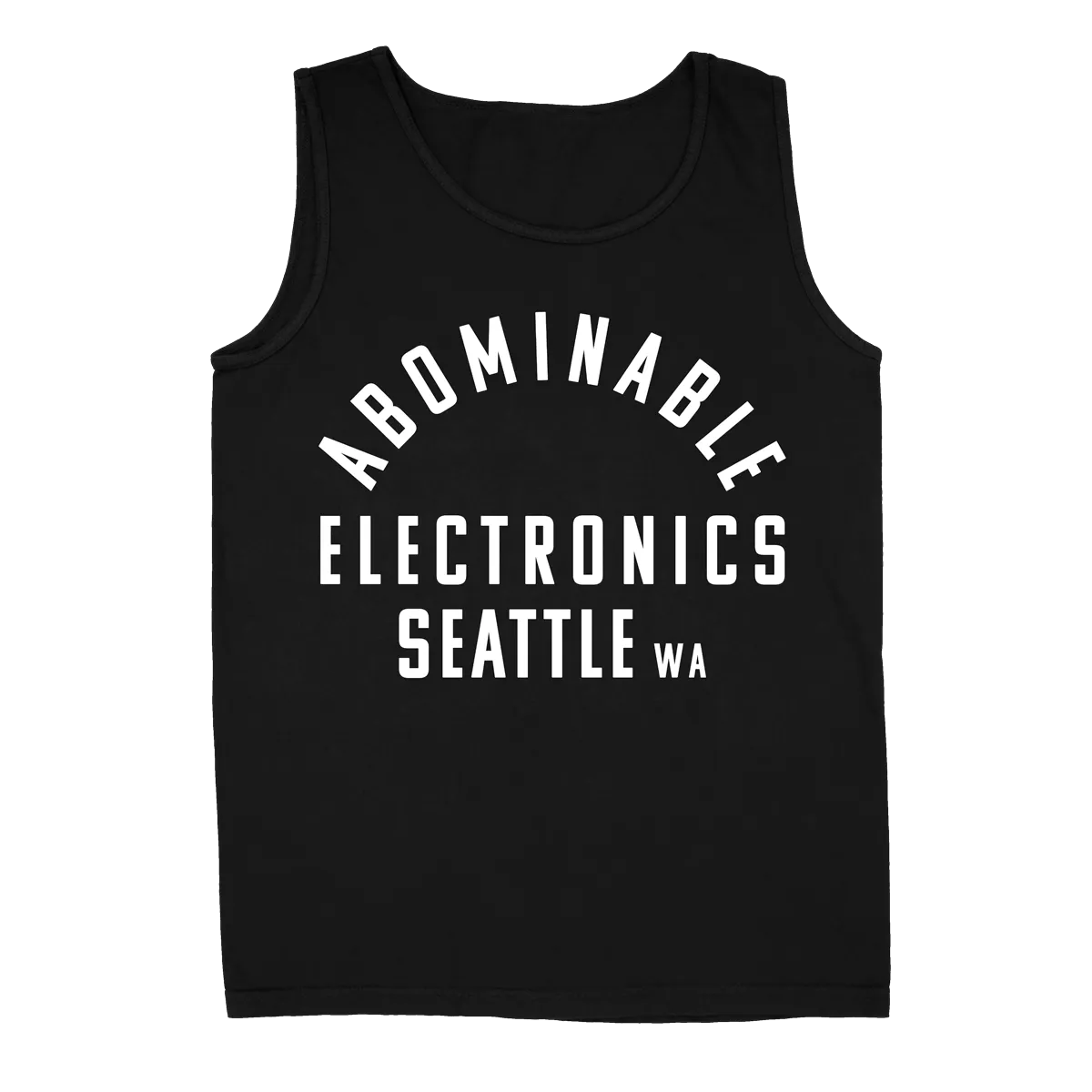 Abominable Electronics "Seattle" Black Tank Top