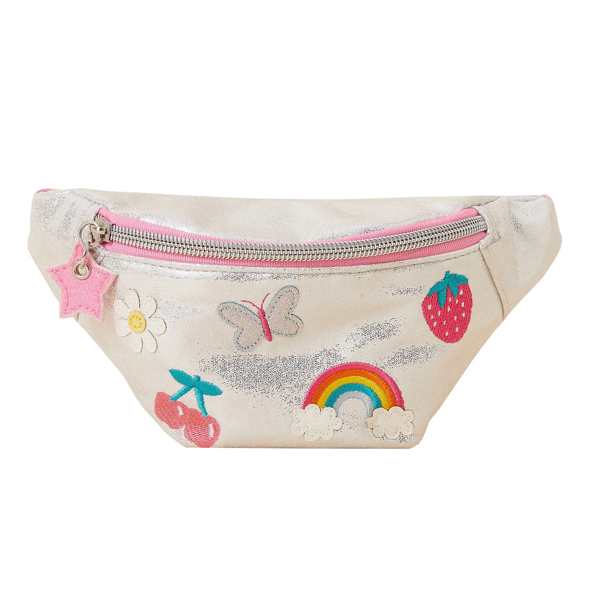 Accessorize London Girl's Rainbow Badge Belt Bag