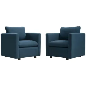 Activate Upholstered Fabric Armchair Set of 2