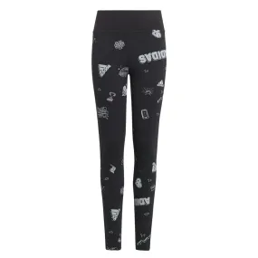 adidas - Girls' (Junior) Brand Love Allover Print Leggings (IA1567)