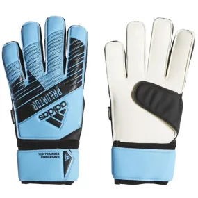 adidas Kids Predator Top Training Fingersave Goalkeeper Gloves Bright Cyan/Black