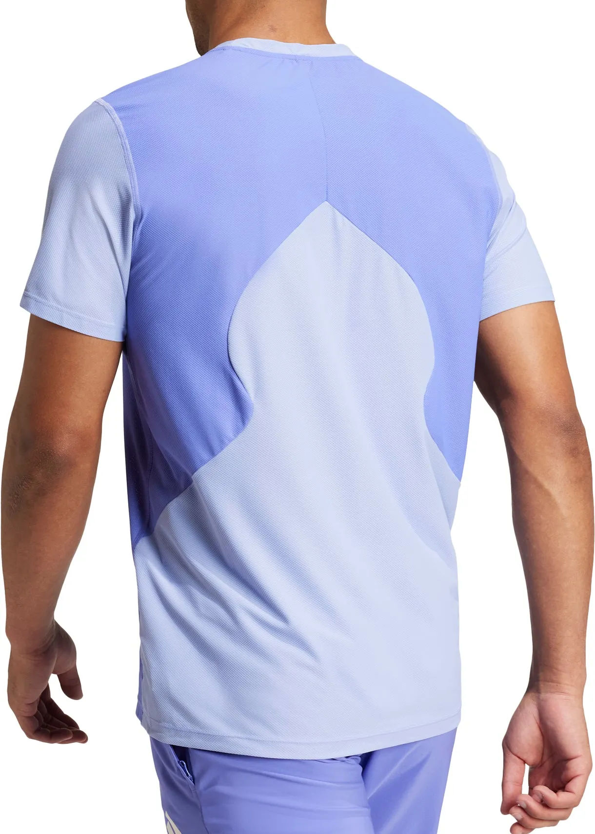 adidas Own The Run Short Sleeve Mens Running Top - Blue