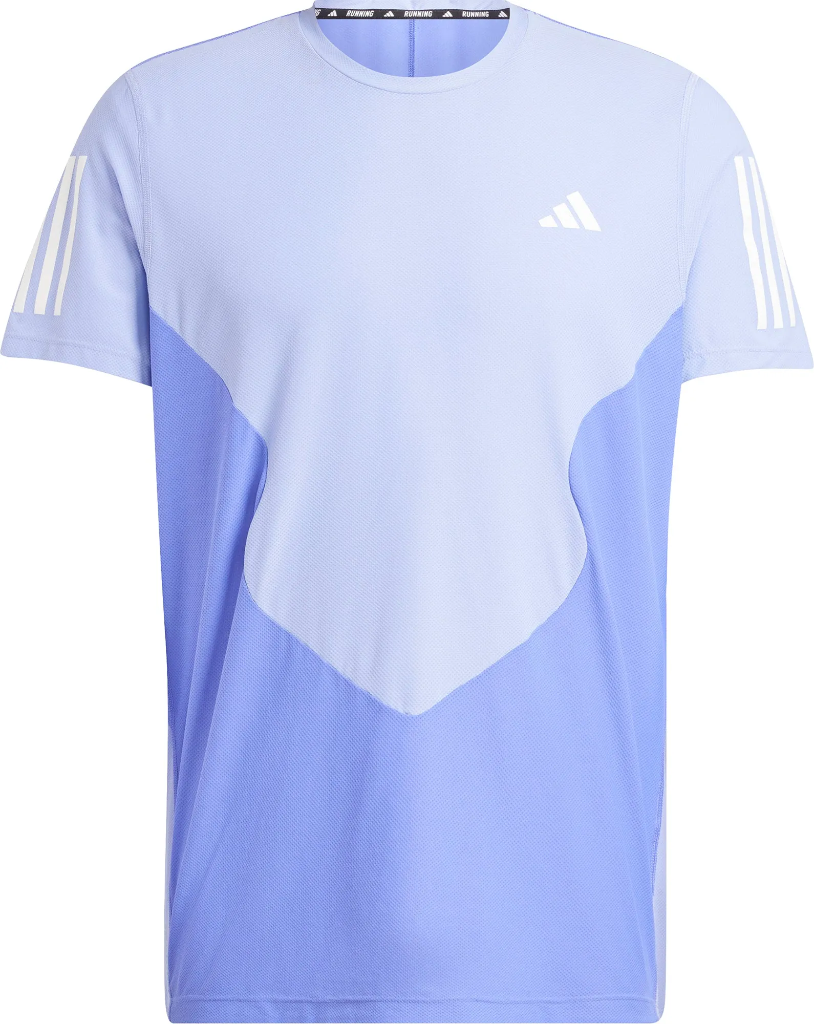 adidas Own The Run Short Sleeve Mens Running Top - Blue