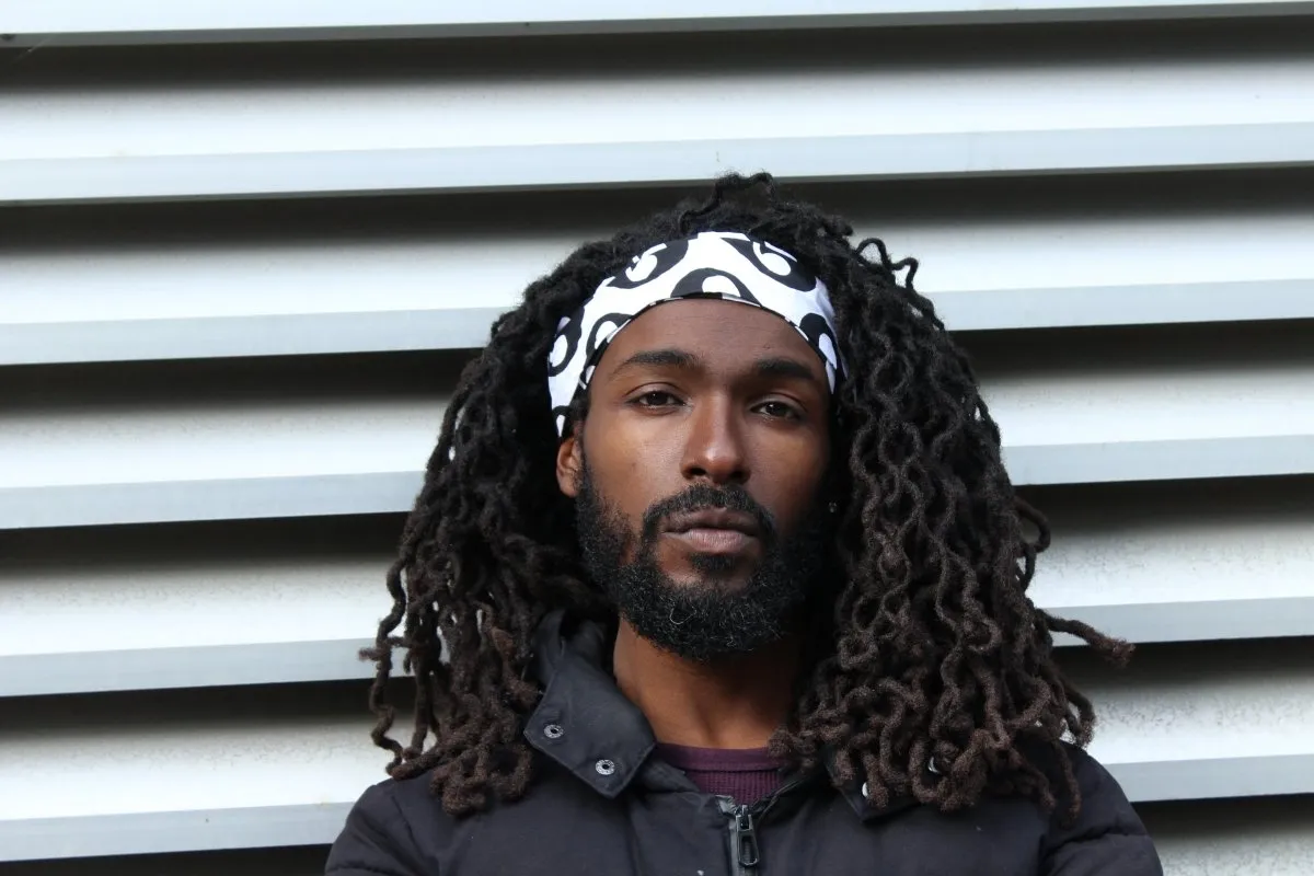 African Headband in White & Black