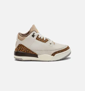 Air Jordan 3 Retro Palomino Preschool Lifestyle Shoe - Light Orewood Brown/Palomino