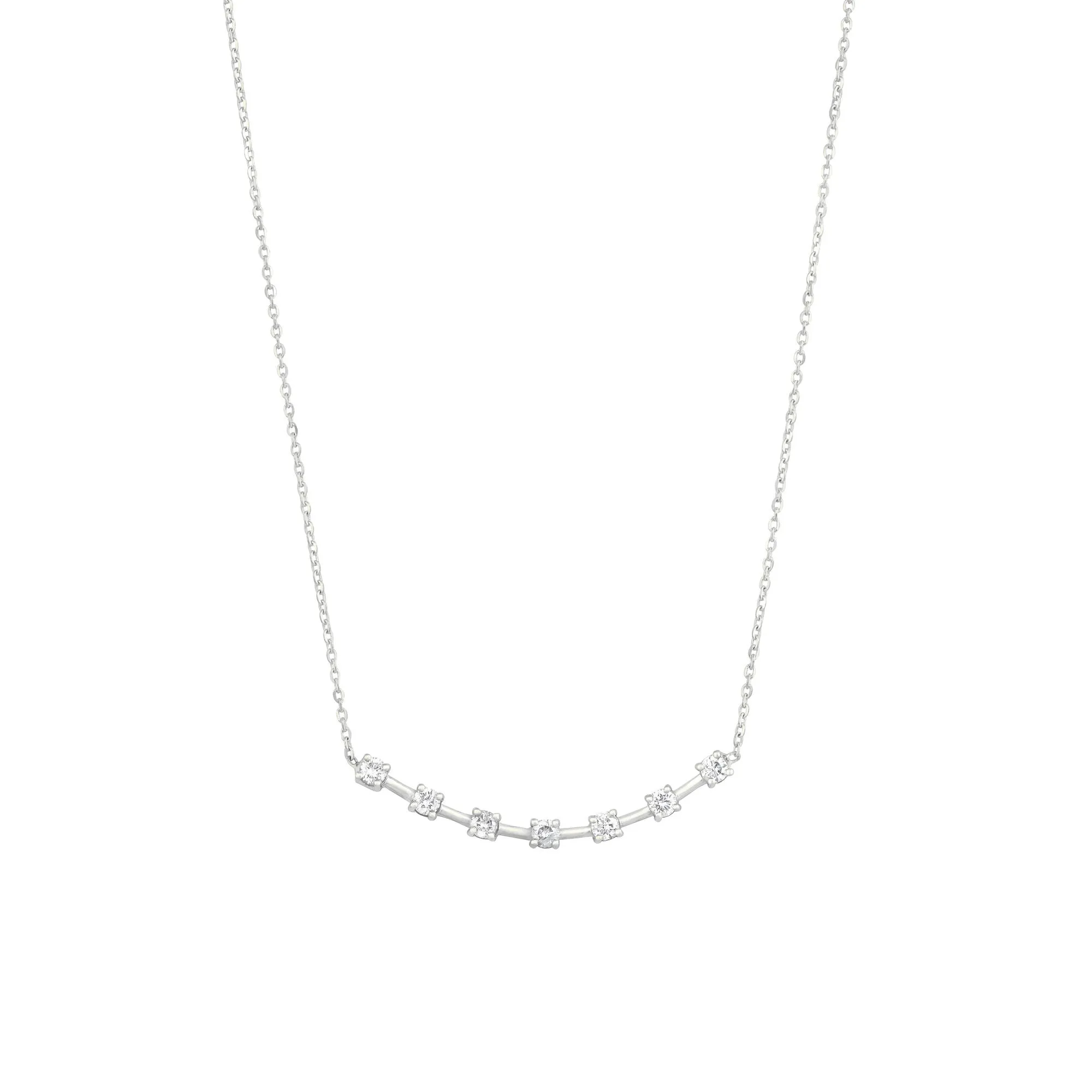 Alexa's 18K Whitegold Necklace w. Diamonds