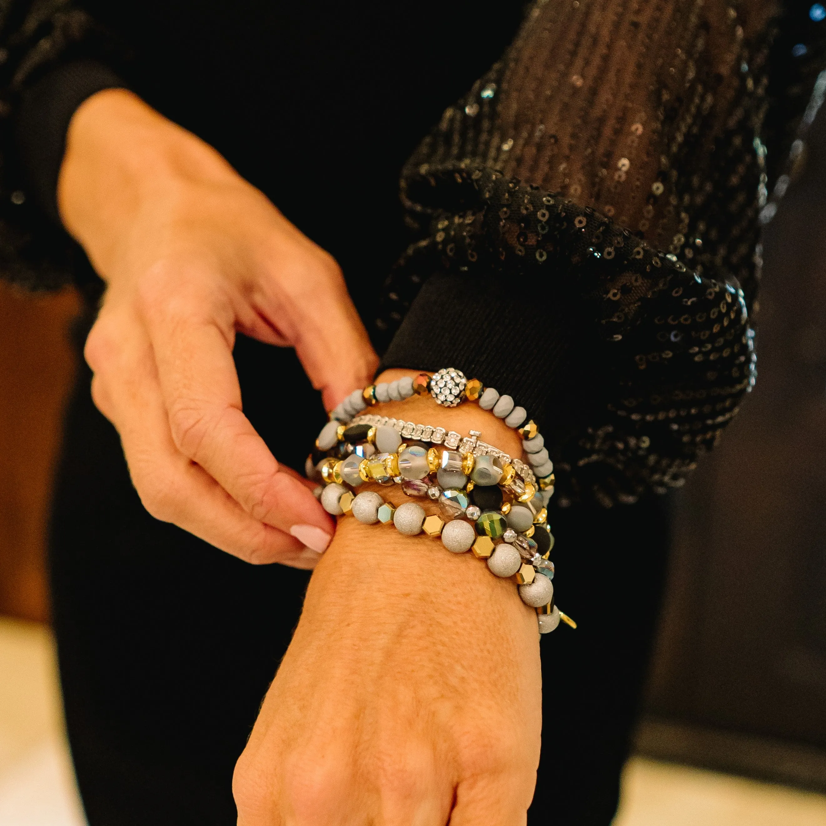 Always Essential Beaded Bracelet Stack