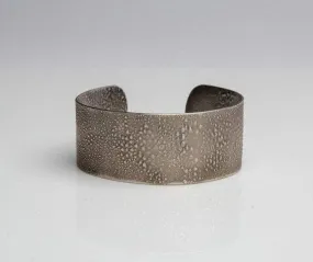 Amanda Moran Designs Oxidized Chunky Silver Satellite Cuff Bracelet