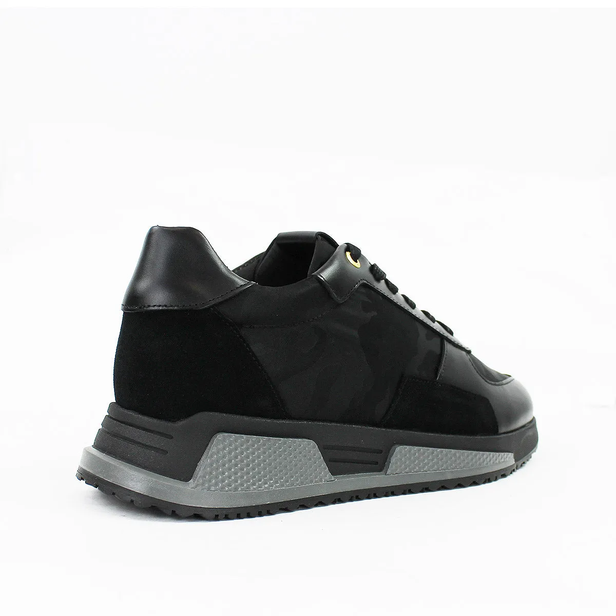 Android Homme - El Matador Monochromatic Camo Trainers In Black