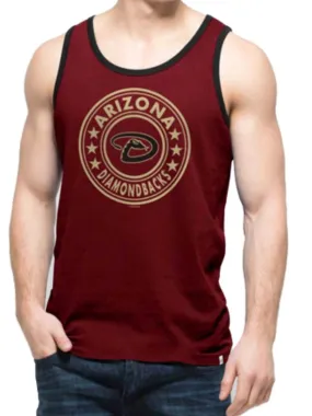 Arizona Diamondbacks 47 Brand Cardinal Red All Pro Soft Cotton Tank Top T-Shirt