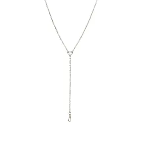 Art Deco 14kt White Gold Lorgnette Chain