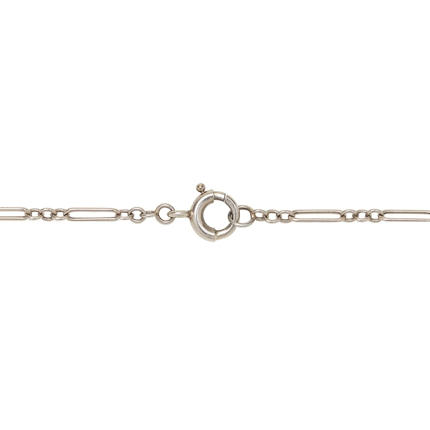 Art Deco 14kt White Gold Lorgnette Chain