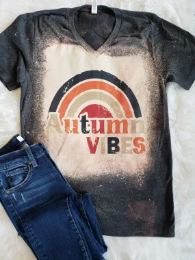 Autumn Vibes V Neck Tee -3XL