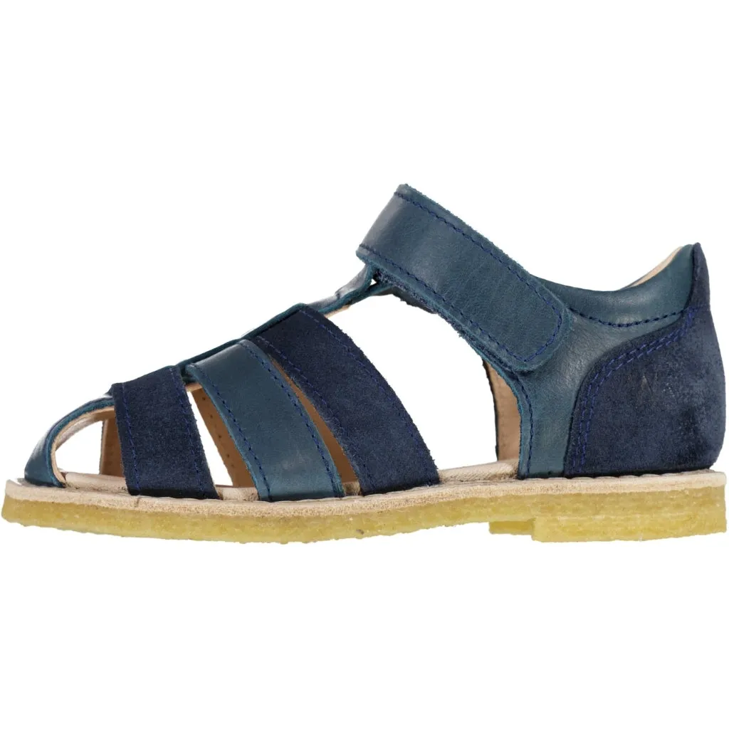 Bailey sandal suede stripes - navy