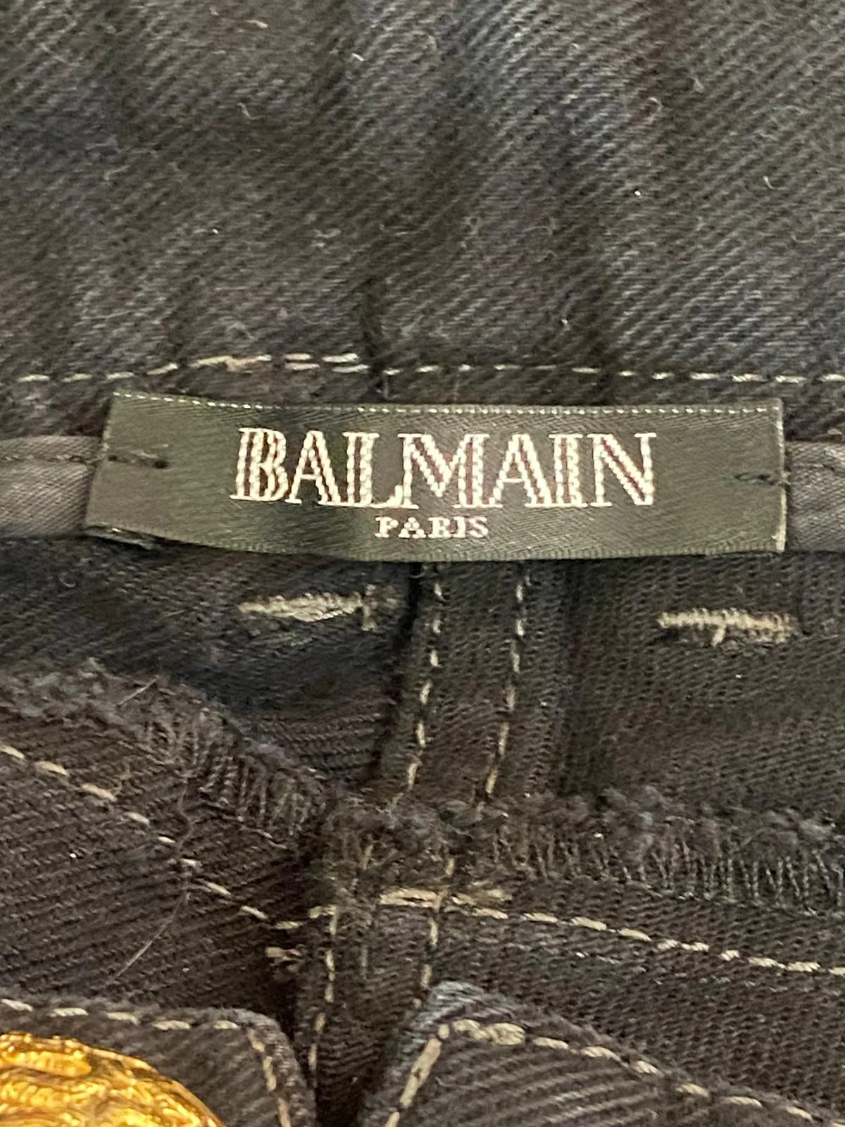 Balmain Biker Jeans. Size 36FR