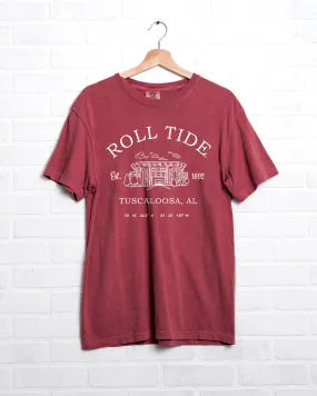 Bama Stadium Coordinates Crimson Tee