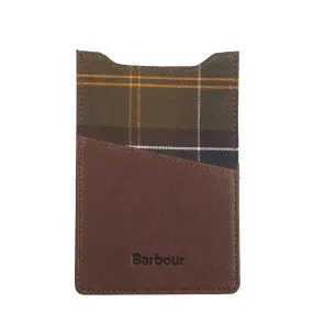 Barbour Phone and Card Pouch Dark Brown