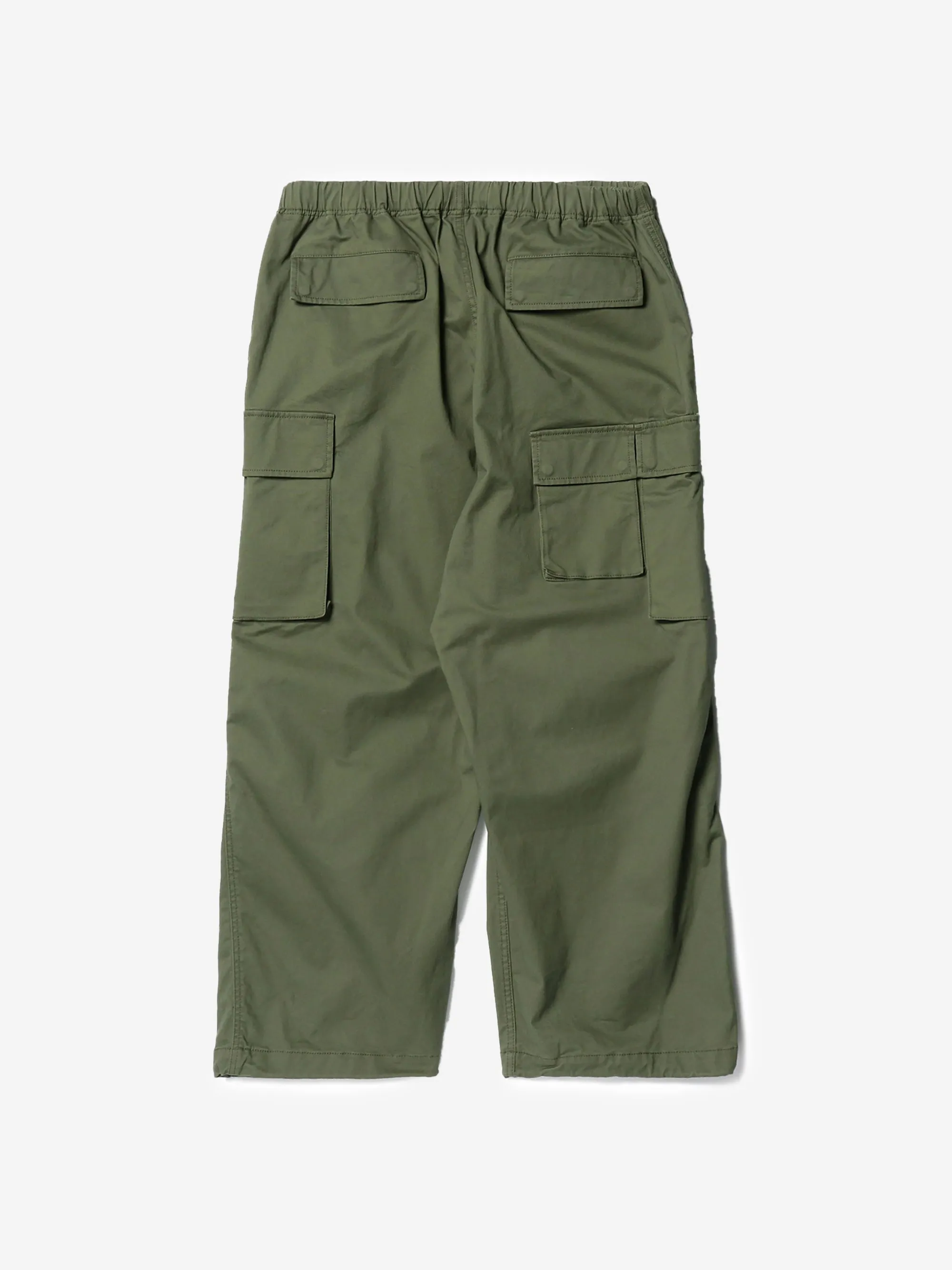 Beams Multi Pockets Balloon Cargo Trousers - Olive