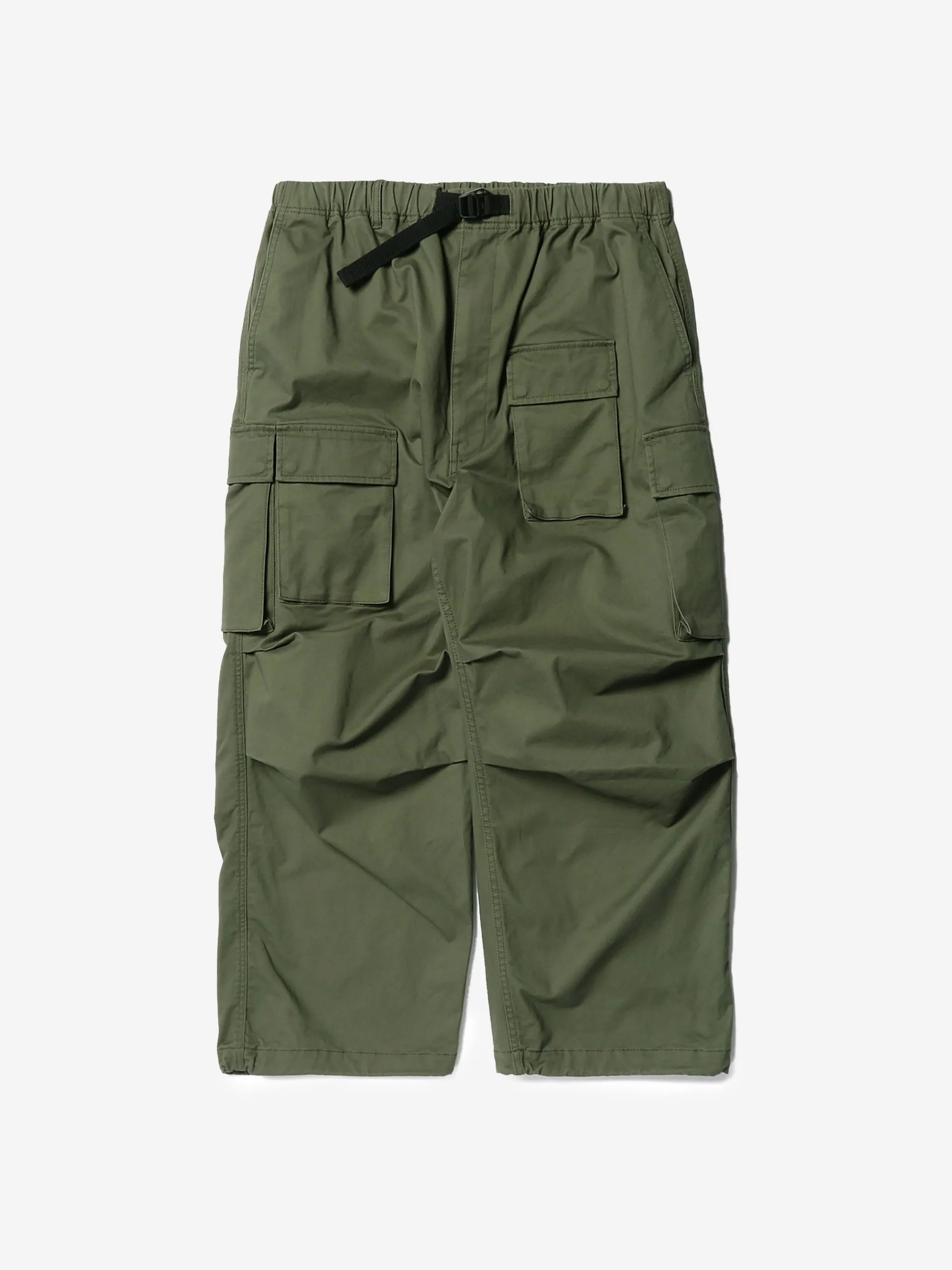 Beams Multi Pockets Balloon Cargo Trousers - Olive