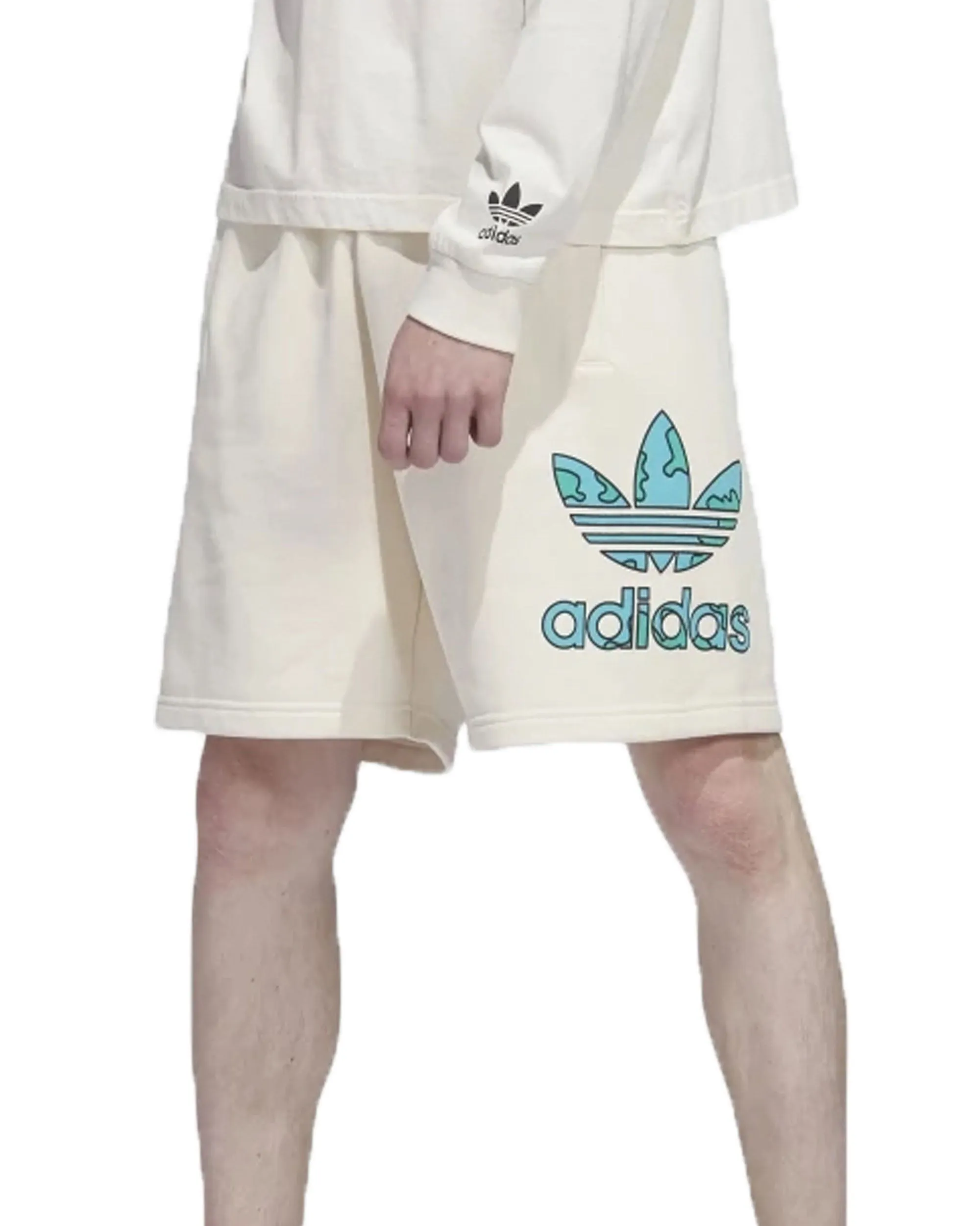 Bermuda Uomo Adidas Stacked Short Panna