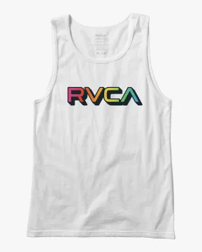 Big Gradient Tank Top - White