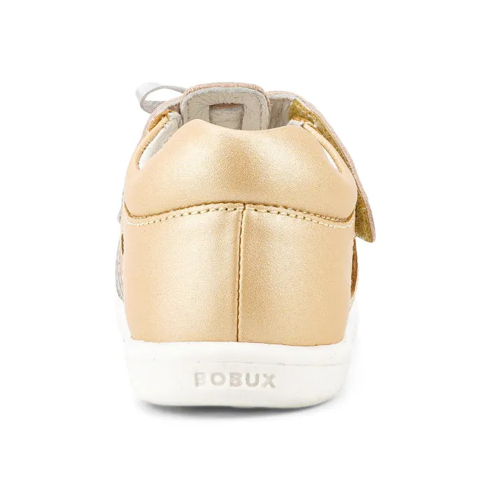 Bobux IW Iwalk Mirror Pale Gold  633433  Girls Open Toed Sandal