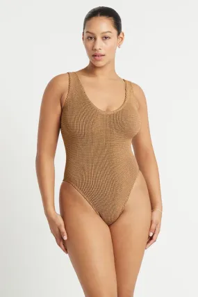 Bond-eye Mara One Piece - Fawn Lurex