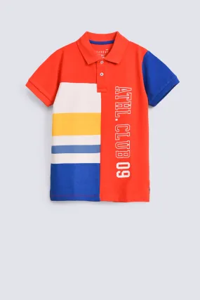 BOYS COLOR BLOCK POLO