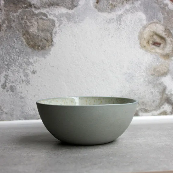 Breakfast bowl, Stone Blue w/ Crystal Glaze