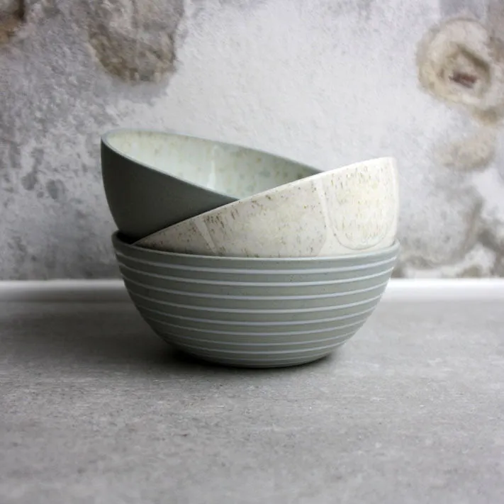 Breakfast bowl, Stone Blue w/ Crystal Glaze