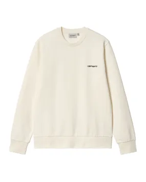 Carhartt Wip Script Embroidery Sweat Wax