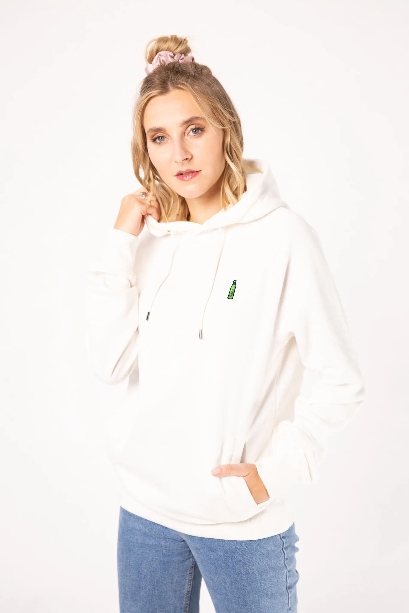 Carlsberg | Bestickter Bio-Baumwoll Frauen Hoodie