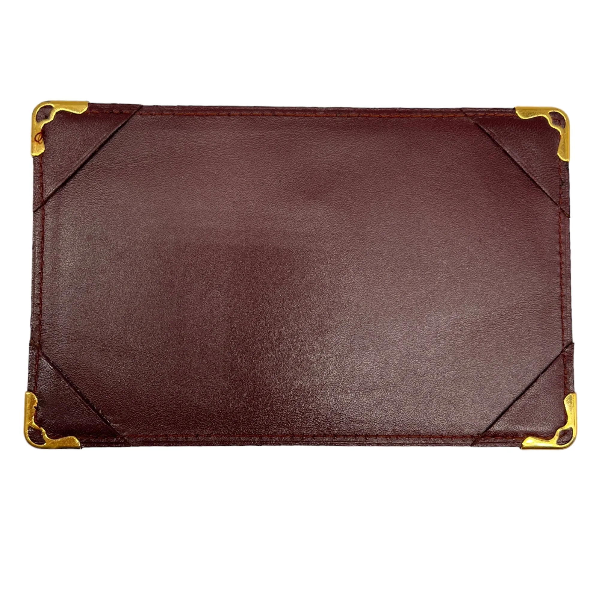 CARTIER Vintage Unisex Pocket Case - Burgundy