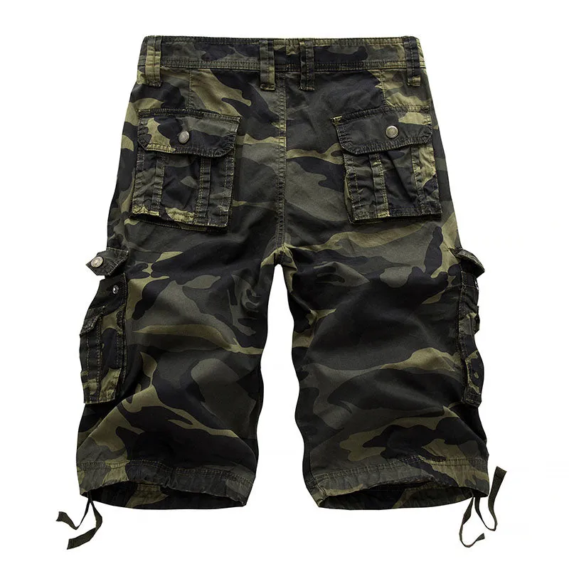 Casual Loose Multicolor Camouflage Men's Beach Shorts