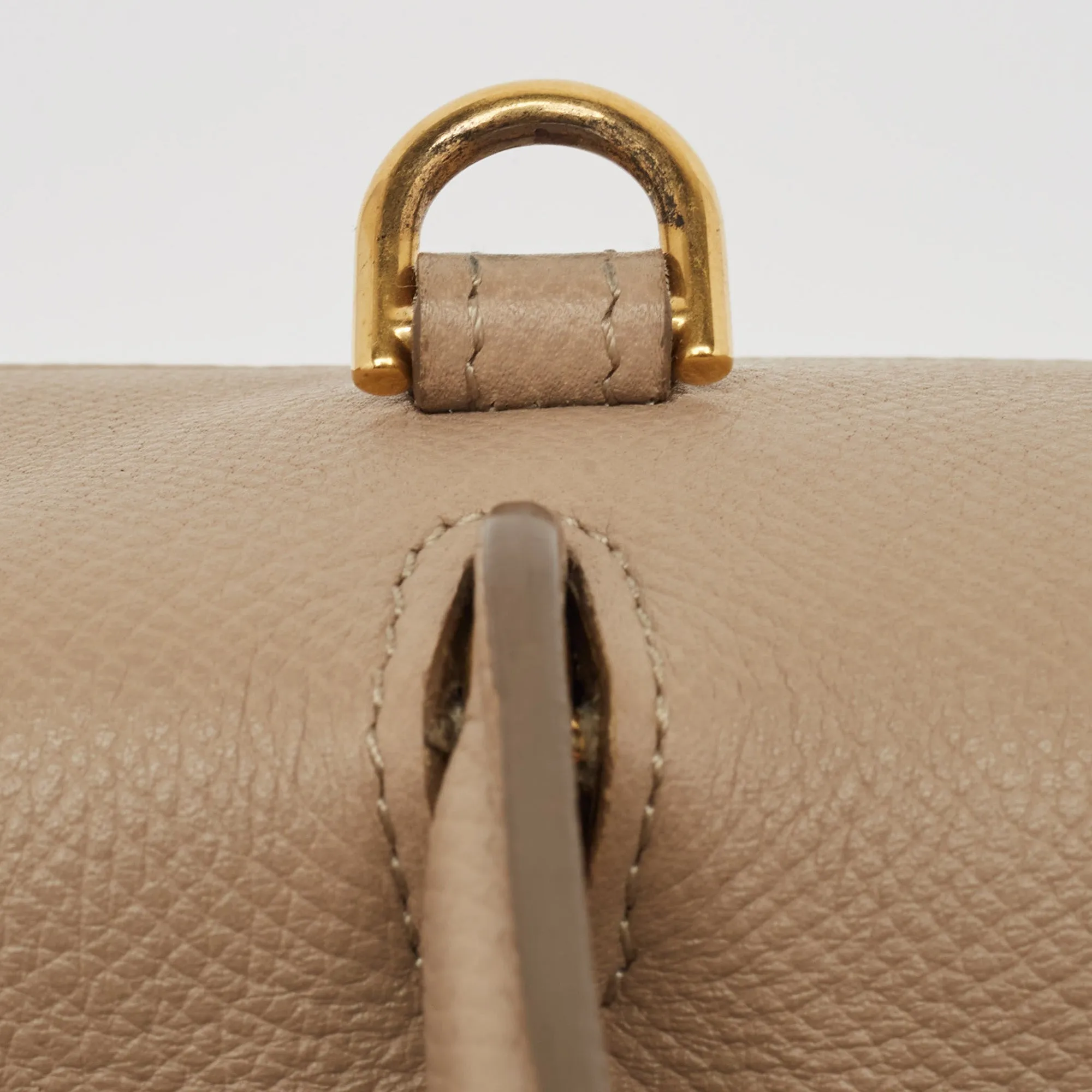 Celine  Leather Mini Belt Top Handle Bag