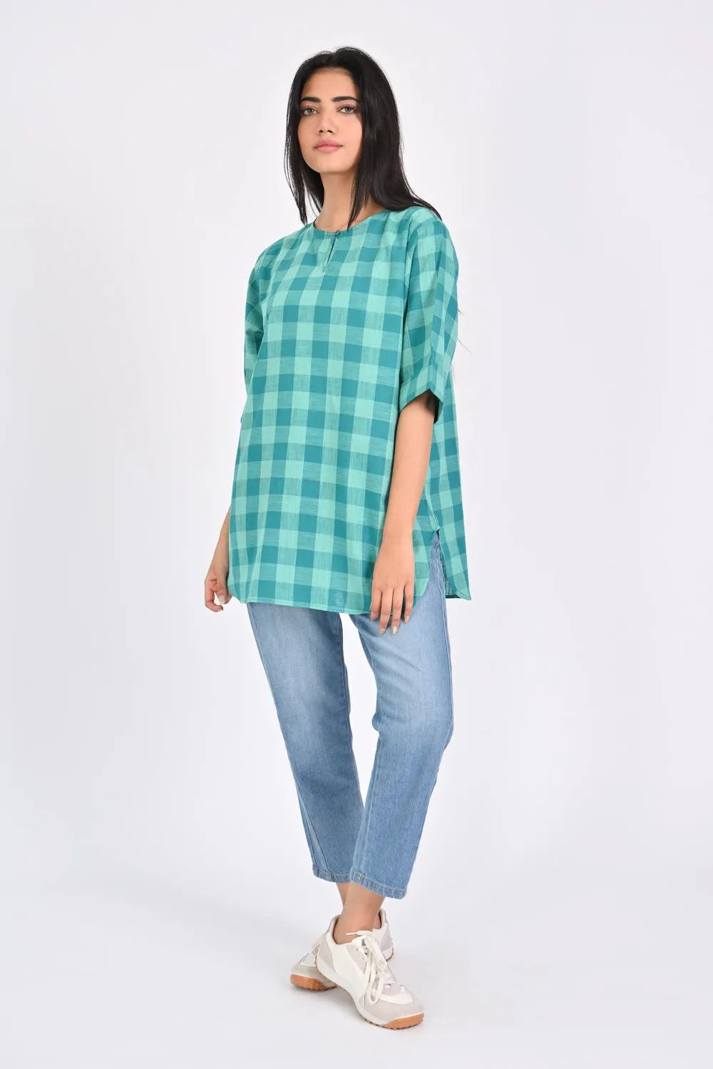 CHECKERED OVERSIZED SHIRT