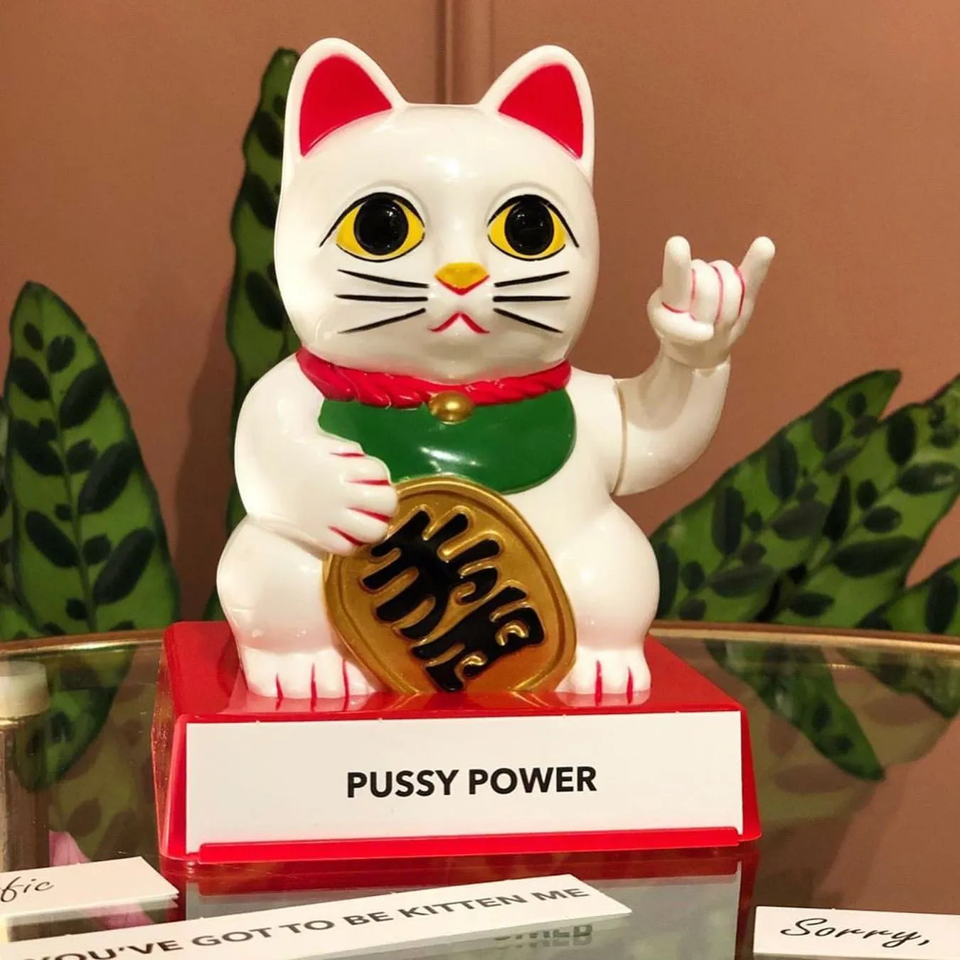 Cheeky Fortune Lucky Cat Display Stand