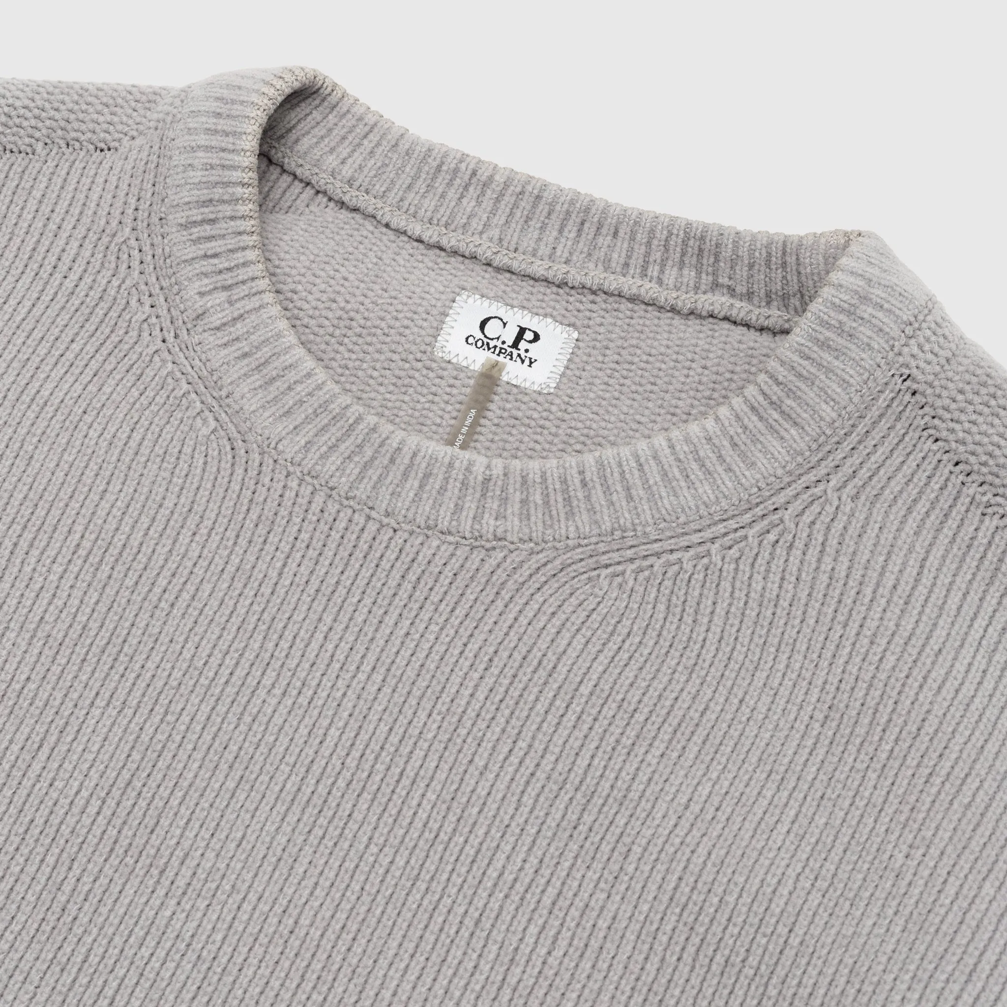 CHENILLE COTTON LENS KNIT SWEATER