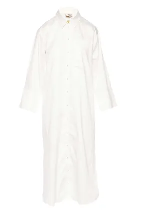 Coexistance Ivory Twisted Cotton Kaftan