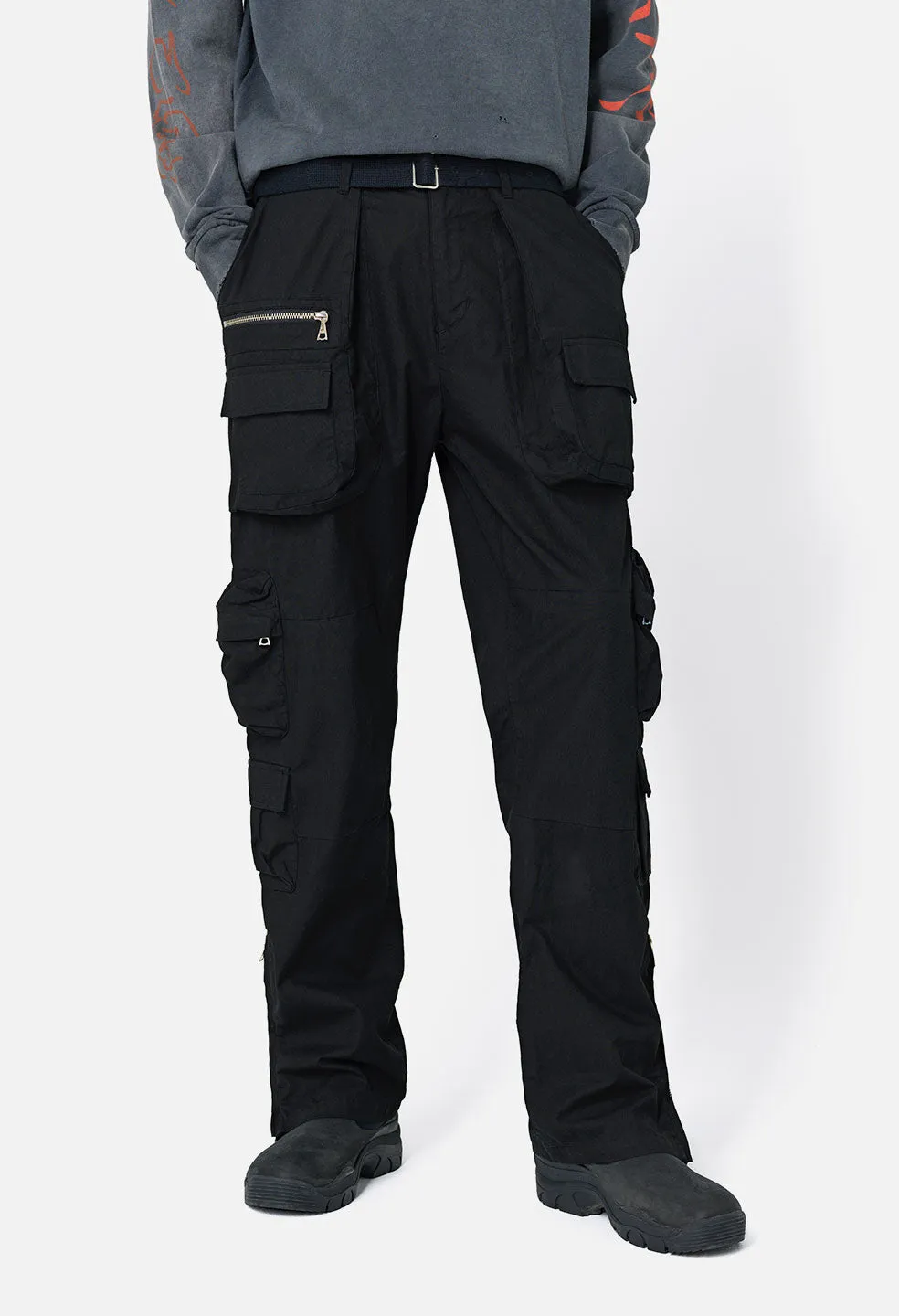 Cotton Himalayan Cargo Pants / Black