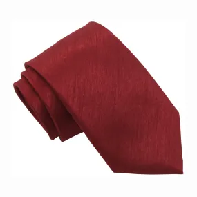 Crimson Shantung Wedding Tie