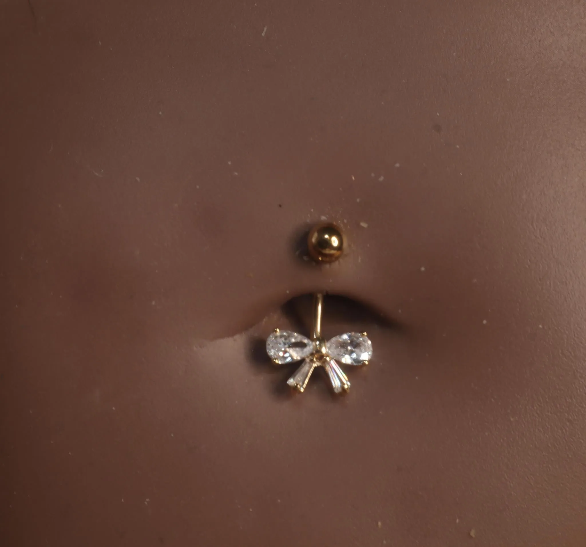 Dainty New Big Bow Navel Piercing