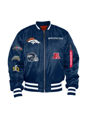 DENVER BRONCOS X ALPHA X NEW ERA MA-1 BOMBER JACKET