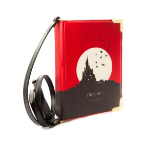 Dracula Moon Red Book Handbag Crossbody Purse