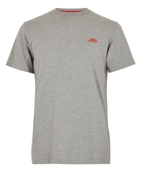 Fished Organic Branded Tee - Grey Marl