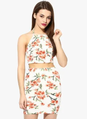 FLORAL ON THE VINE TWO PIECE SKIRT SET