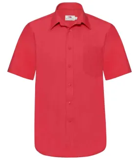 Fruit of the Loom Short Sleeve Poplin Shirt